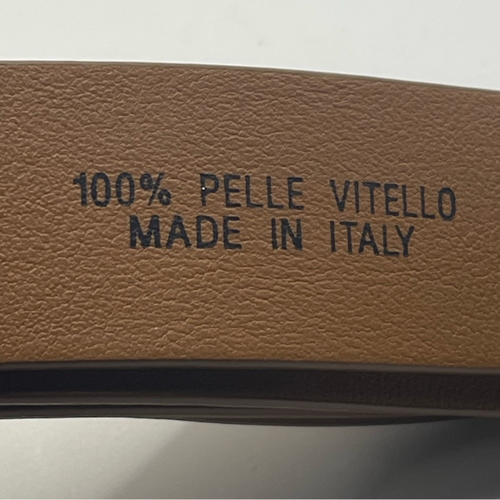 8 BY YOOX LEATHER KNOT WAIST BELT Large L Made In Italy Brown/Tan - Picture 6 of 7